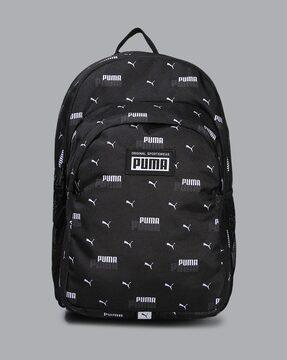 men-logo-print-backpack