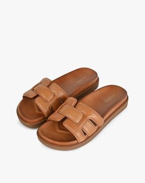 women-round-toe-slip-on-flat-sandals