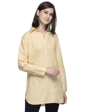 spread-collar-tunic-with-full-sleeves