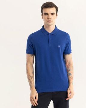 slim-fit-polo-t-shirt-with-logo-applique