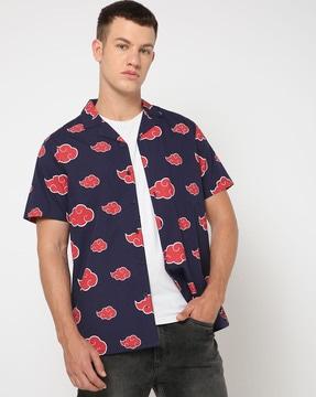 men-printed-regular-fit-shirt