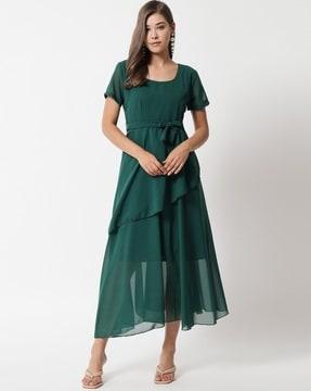 women-a-line-dress-with-ruffle-details
