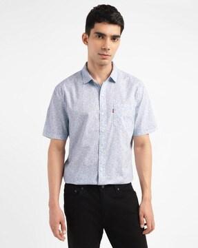 men-all-over-printed-slim-fit-shirt-with-patch-pocket