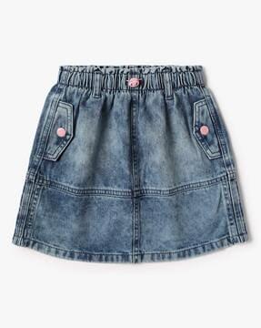 girls-mid-wash-denim-a-line-skirt
