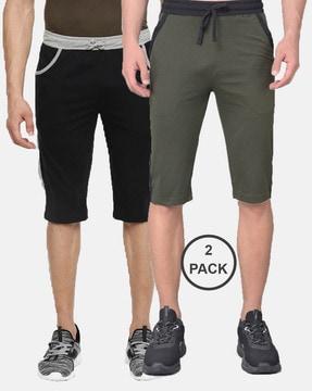 men-pack-of-2-regular-fit-3/4th-shorts