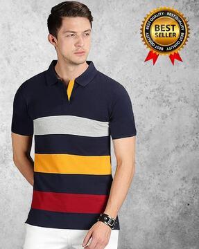 men-colourblock-regular-fit-polo-t-shirt