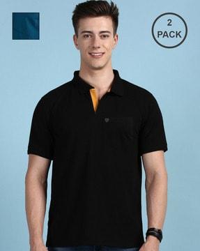 men-pack-of-2-logo-print-regular-fit-polo-t-shirts