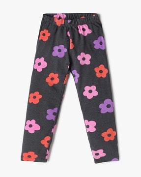 girls-floral-print-leggings