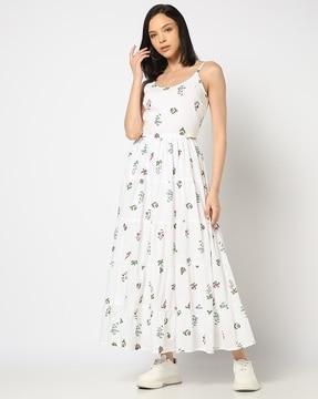 women-floral-print-tiered-dress
