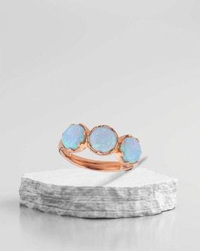 women-925-sterling-silver-ros-gold-plated-stone-studded-ring