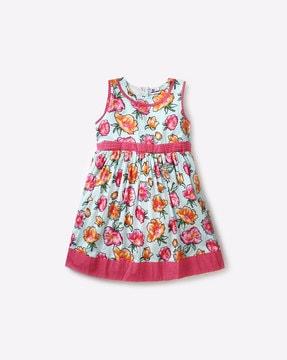 sleeveless-floral-print-dress
