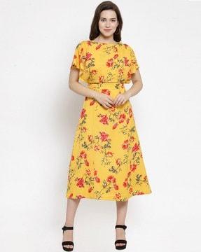 floral--a-line-dress