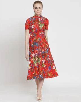 floral--a-line-dress