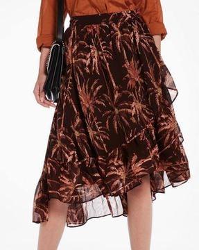 printed-asymmetrical-ruffled-skirt