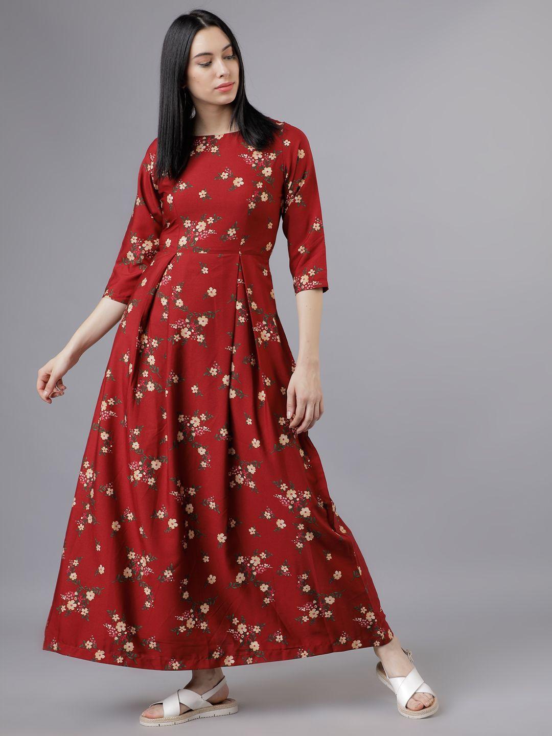tokyo-talkies-women-rust-floral-print-maxi-dress