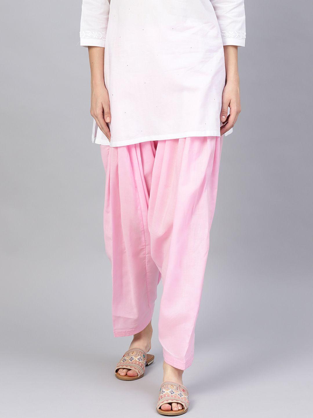 saadgi-women-pink-solid-salwar