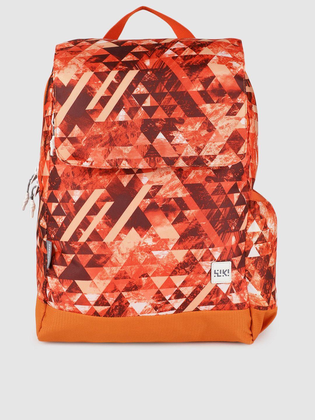 wildcraft-women-orange-mytrix-2-graphic-backpack