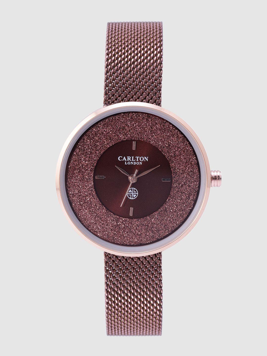 carlton-london-women-coffee-brown-analogue-watch-cl021rbrb