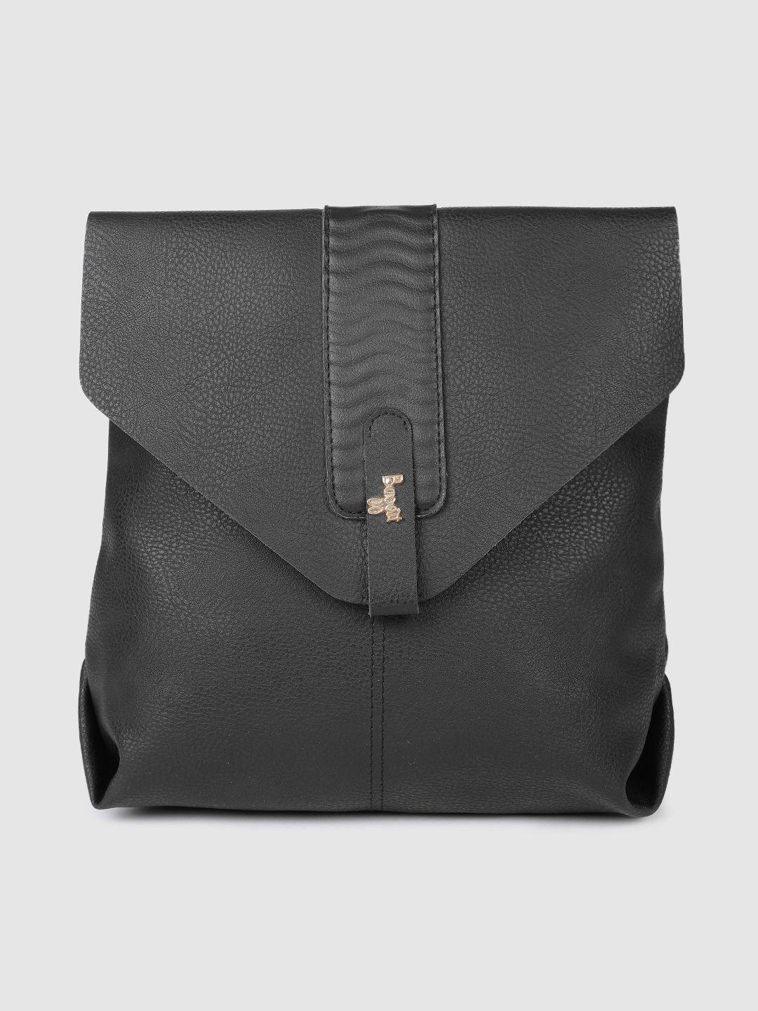 baggit-women-black-solid-backpack