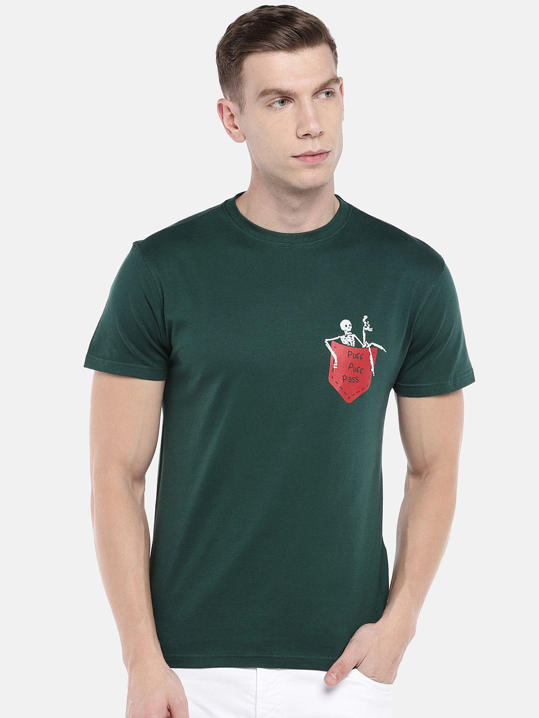 globus-men-green-printed-round-neck-t-shirt