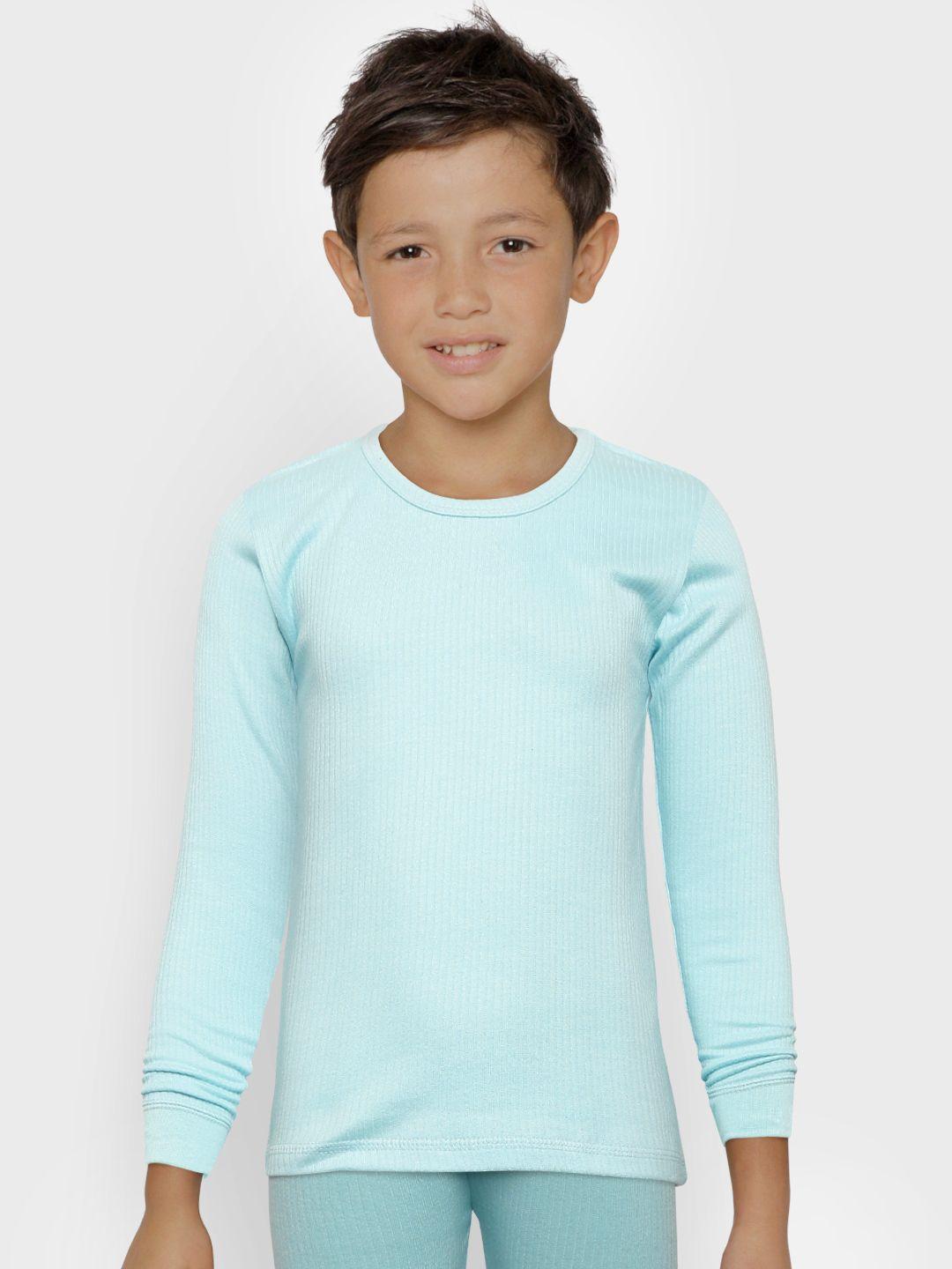 kanvin-boys-pack-of-2-blue-ribbed-thermal-t-shirts