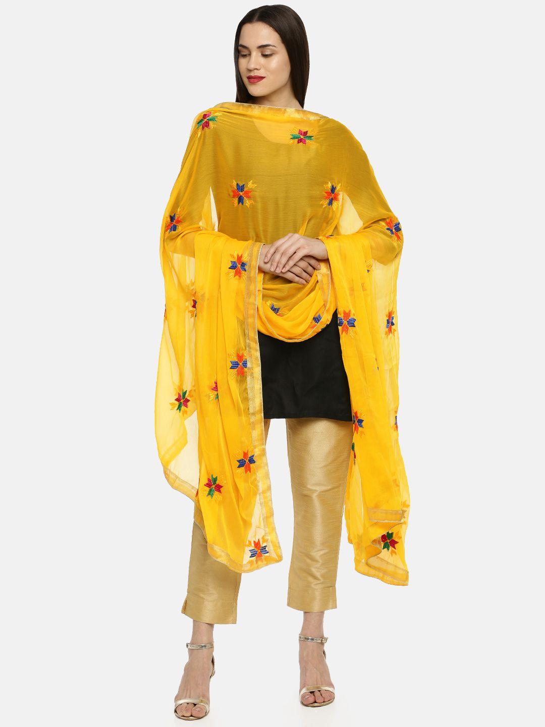 weavers-villa-yellow-embroidered-dupatta