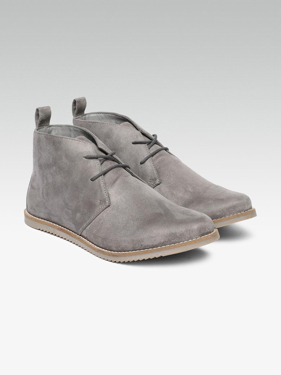 carlton-london-women-grey-flat-boots