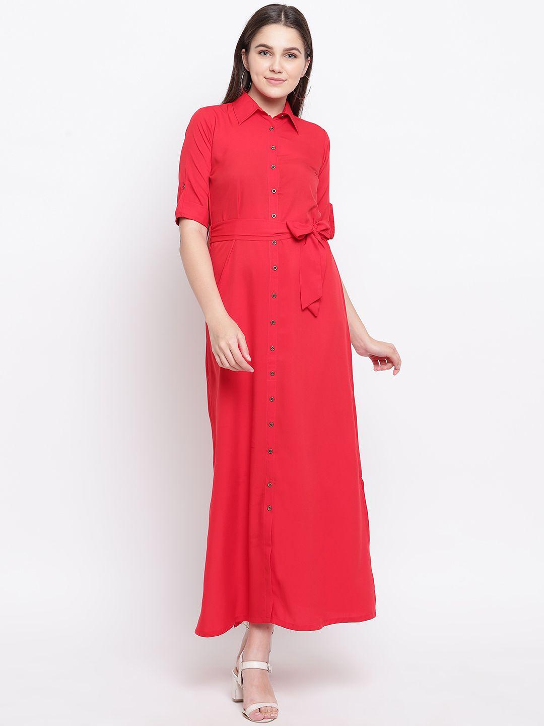 uptownie-lite-women-red-button-down-shirt-maxi-dress