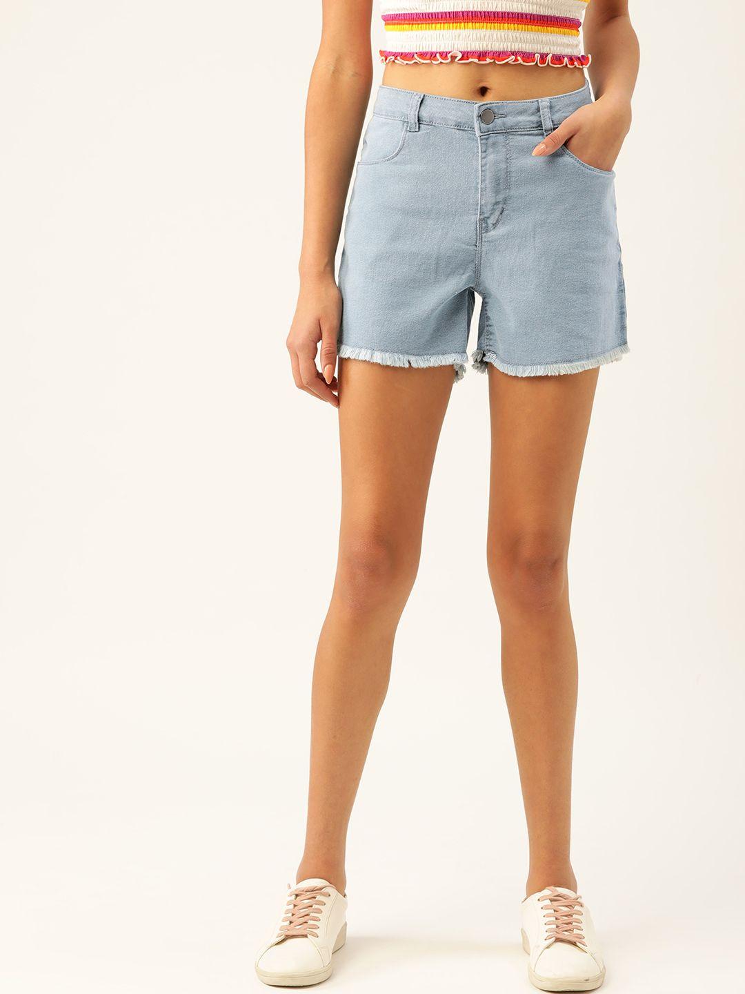 dressberry-women-blue-washed-regular-fit-denim-shorts
