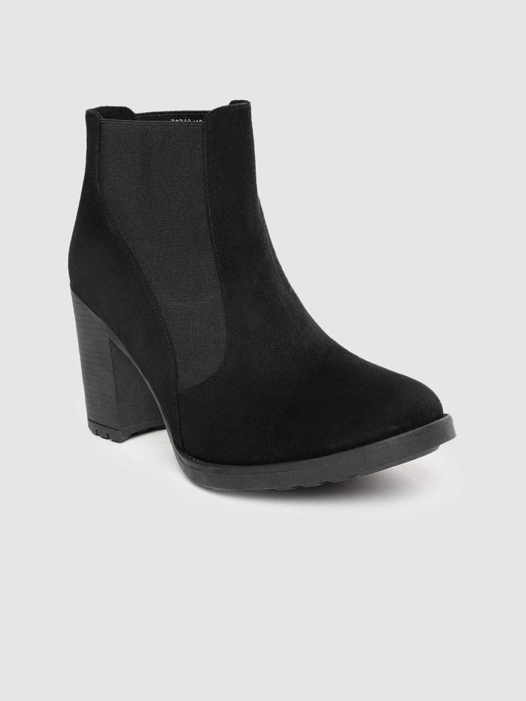 catwalk-women-black-solid-heeled-boots