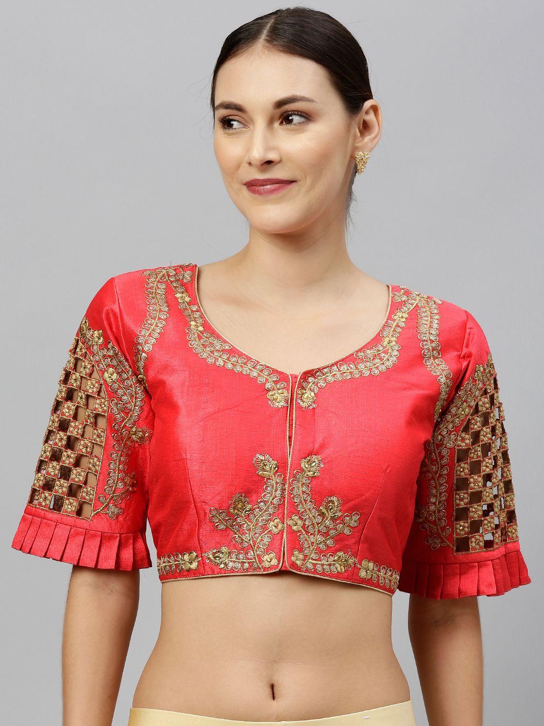 amrutam-fab-women-coral-pink-embroidered-saree-blouse