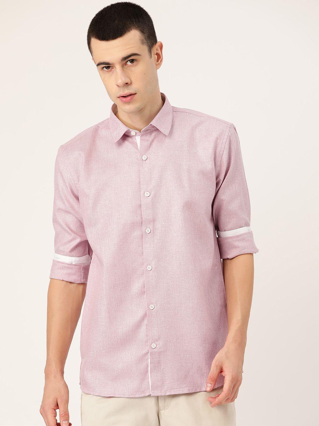 sojanya-men-lavender-classic-regular-fit-solid-casual-shirt
