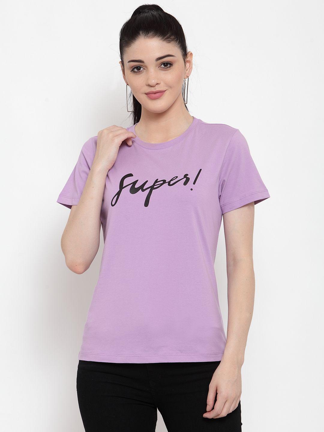 door74-women-lavender-printed-round-neck-t-shirt