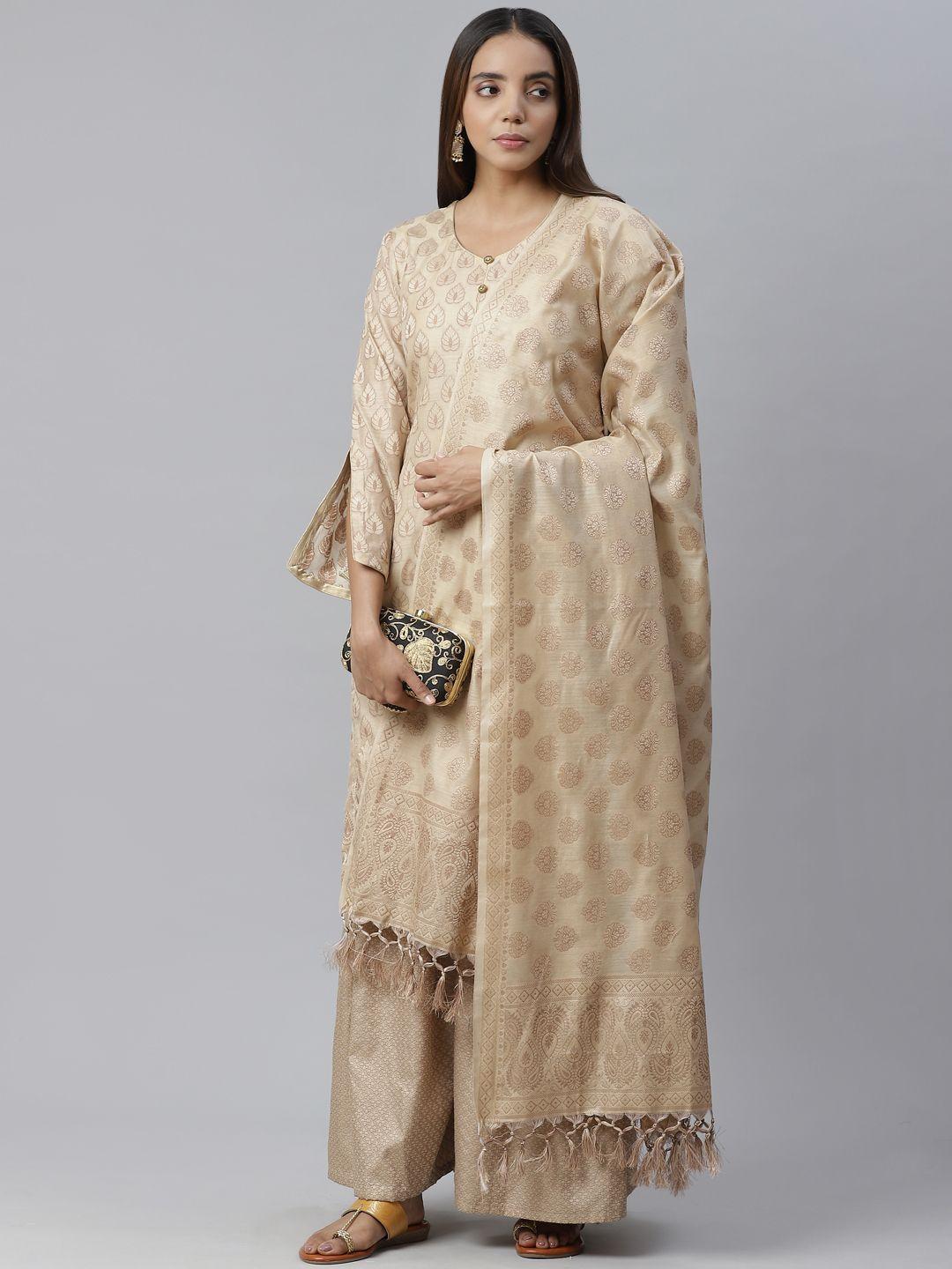 chhabra-555-beige-&-golden-handloom-chanderi-woven-design-unstitched-dress-material
