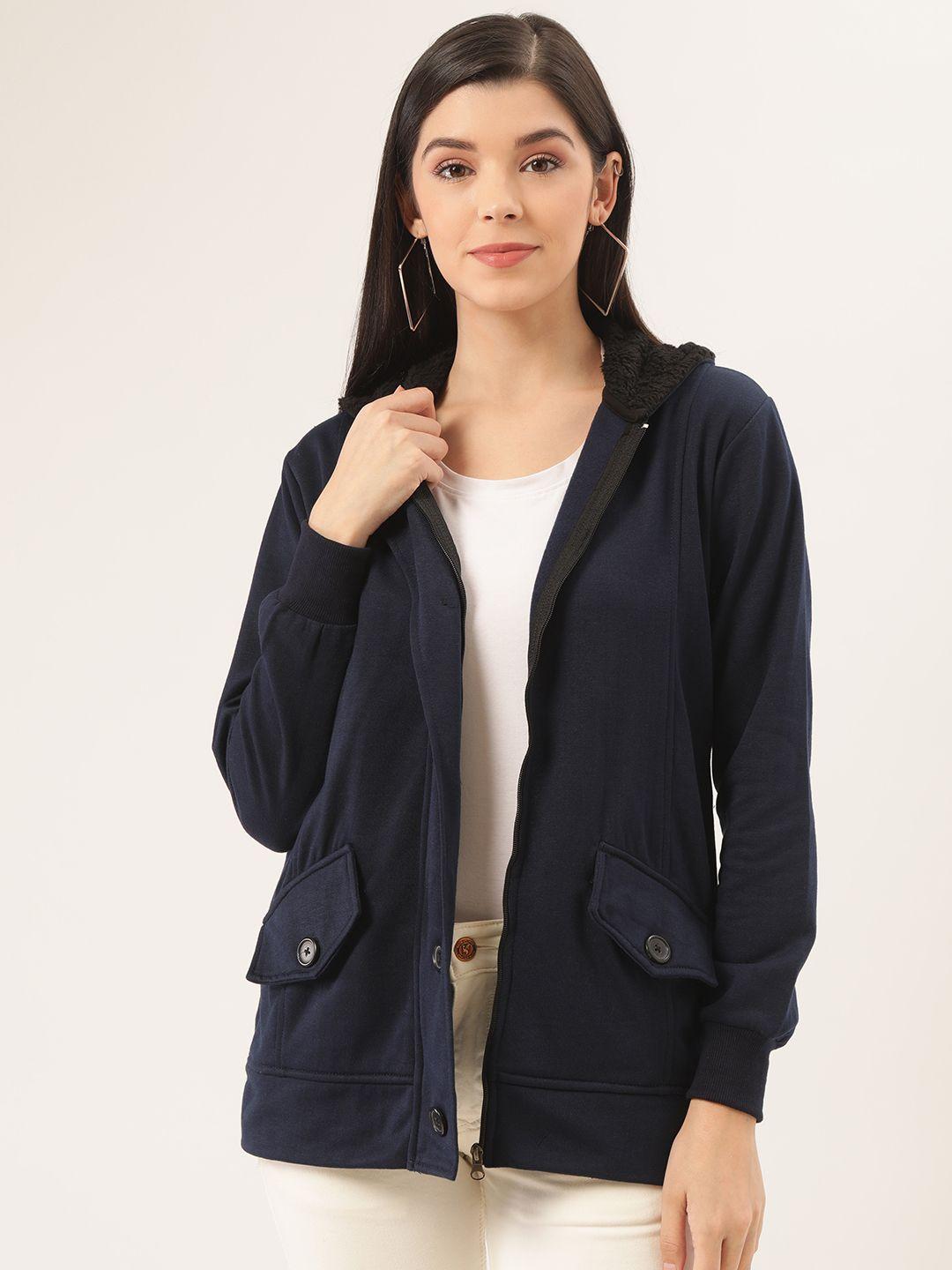 belle-fille-women-navy-blue-solid-tailored-hooded-jacket