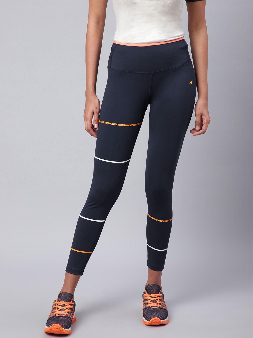 alcis-women-navy-blue-striped-secure-fit-cropped-training-tights