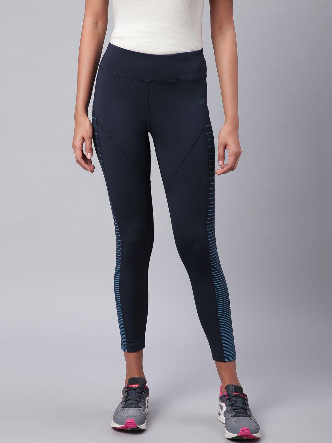 alcis-women-blue-rapid-dry-printed-cropped-training-tights