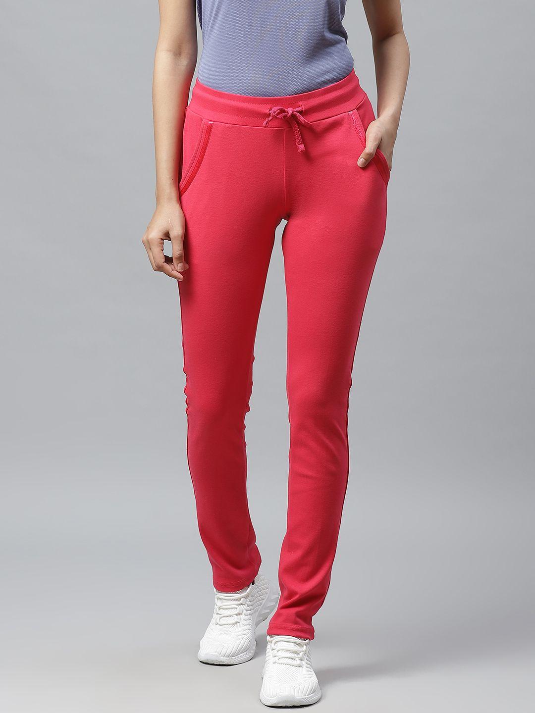 cayman-women-pink-solid-track-pants