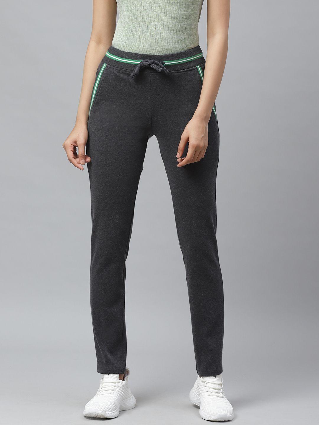 cayman-women-charcoal-grey-solid-track-pants