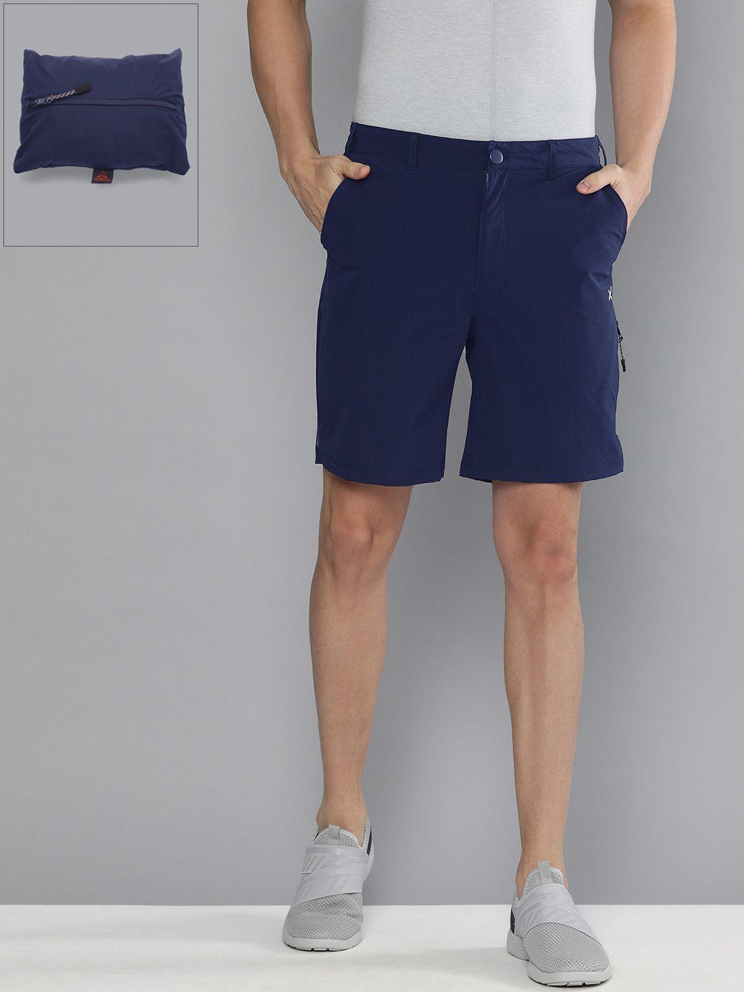 hrx-by-hrithik-roshan-men-navy-blue-solid-regular-fit-packable-shorts
