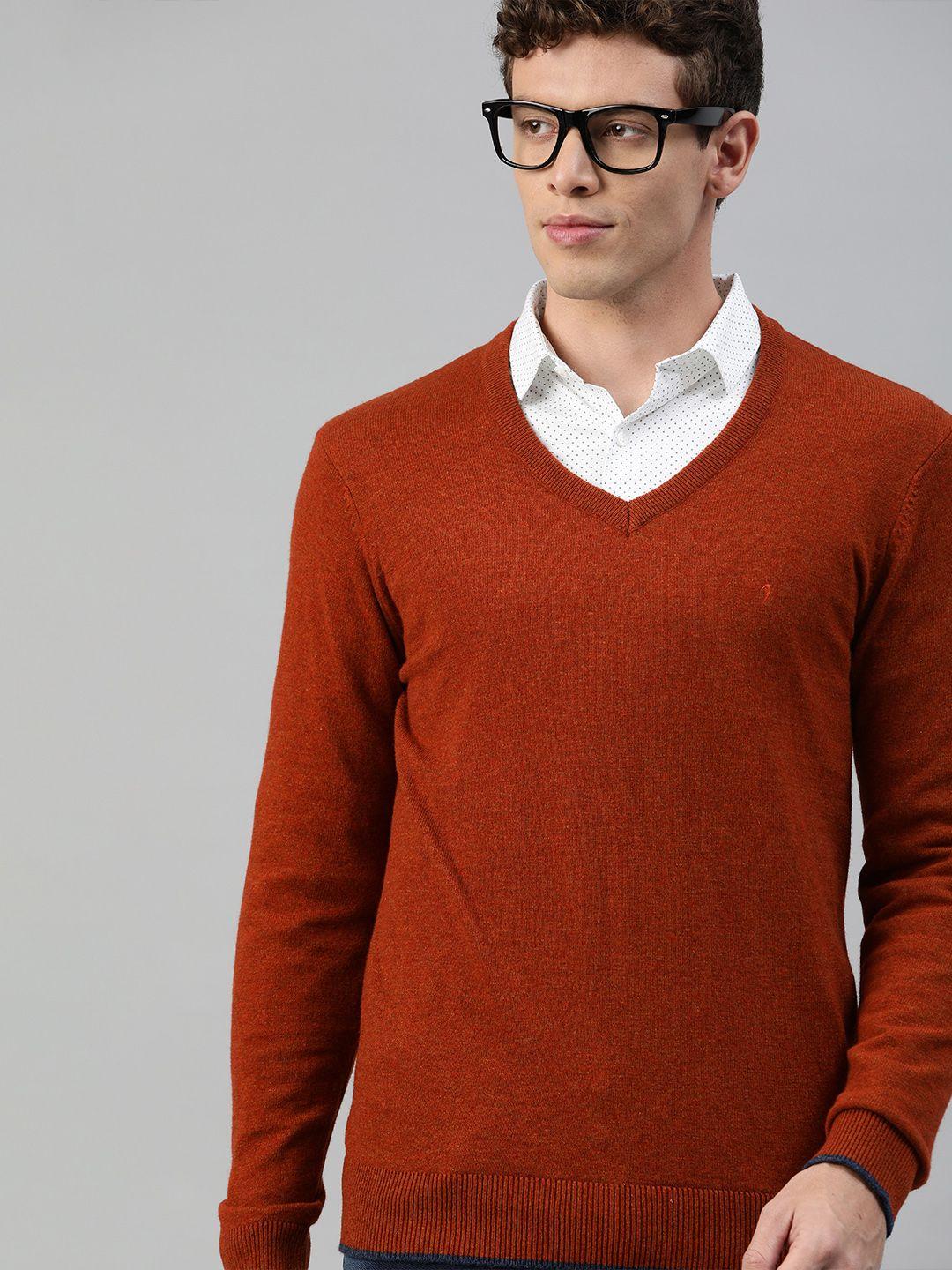 indian-terrain-men-red-solid-lambwool-pullover-sweater