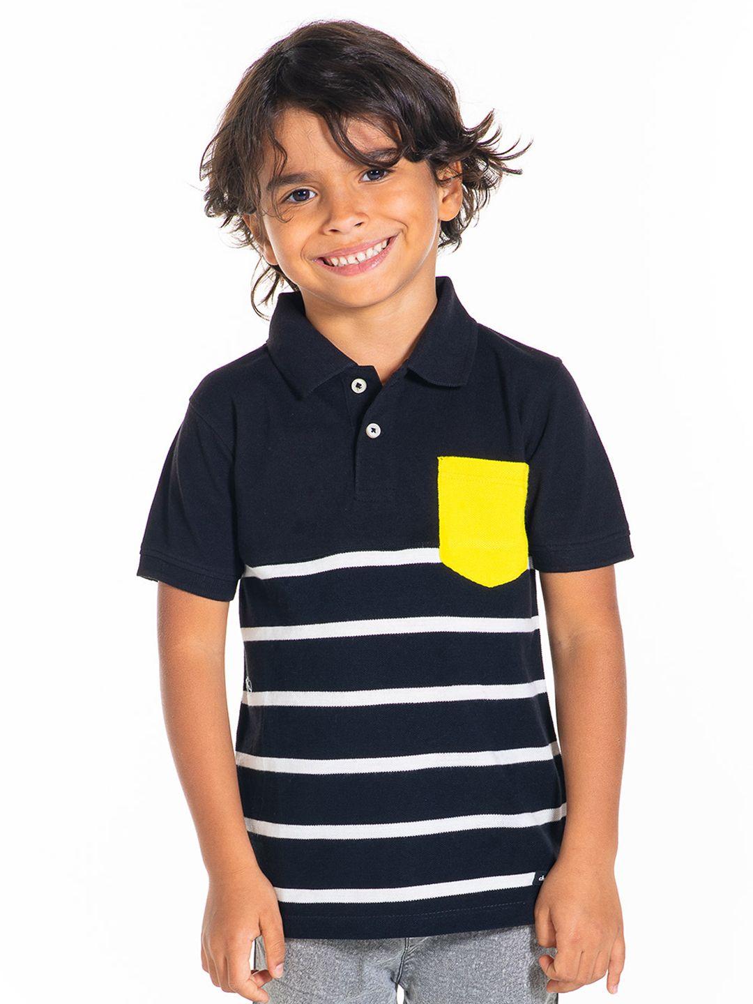 cherry-crumble-boys-black-&-white-striped-polo-collar-t-shirt