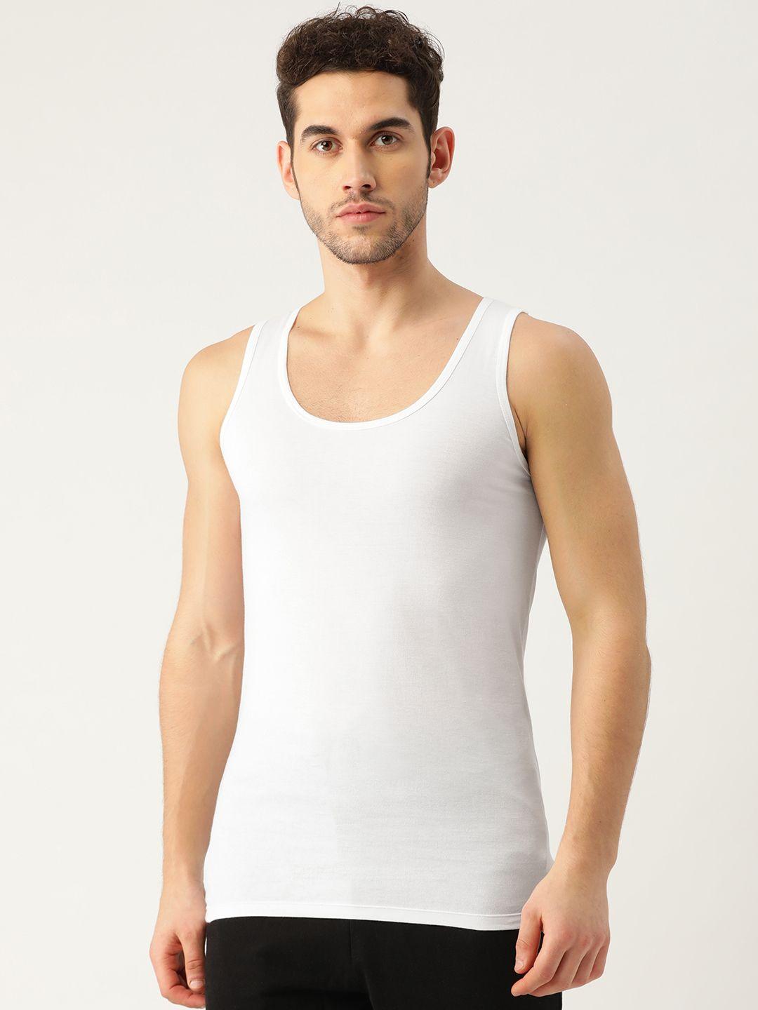 romeo-rossi-men-white-solid-innerwear-vest
