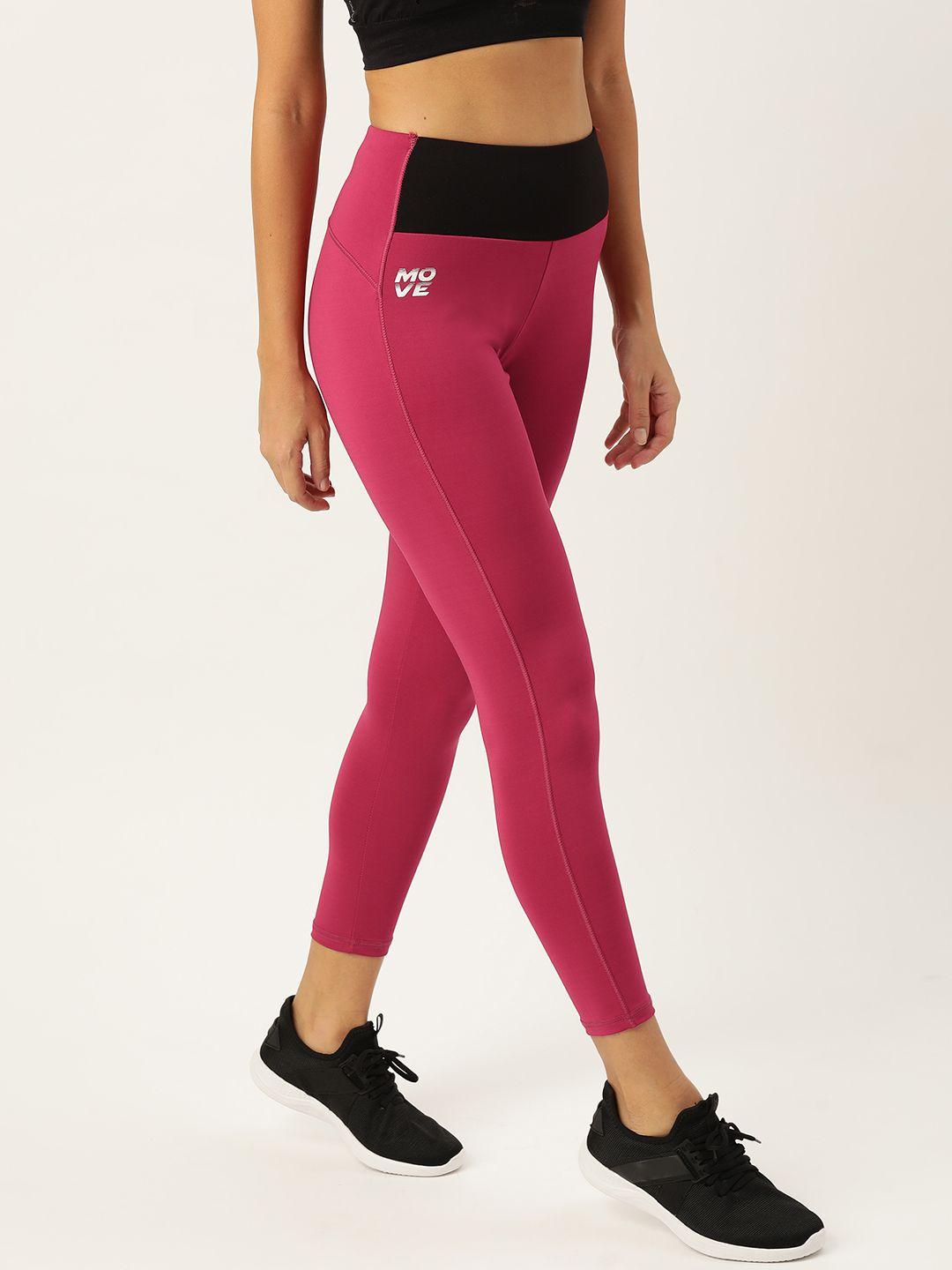 dressberry-women-magenta-pink-solid-knitted-cropped-tights
