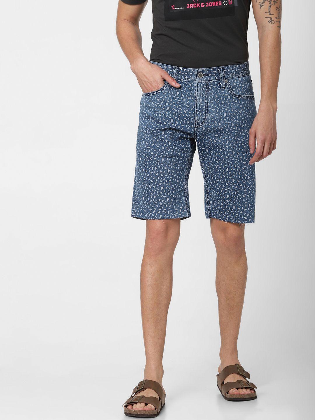 jack-&-jones-men-blue-printed-regular-fit-shorts