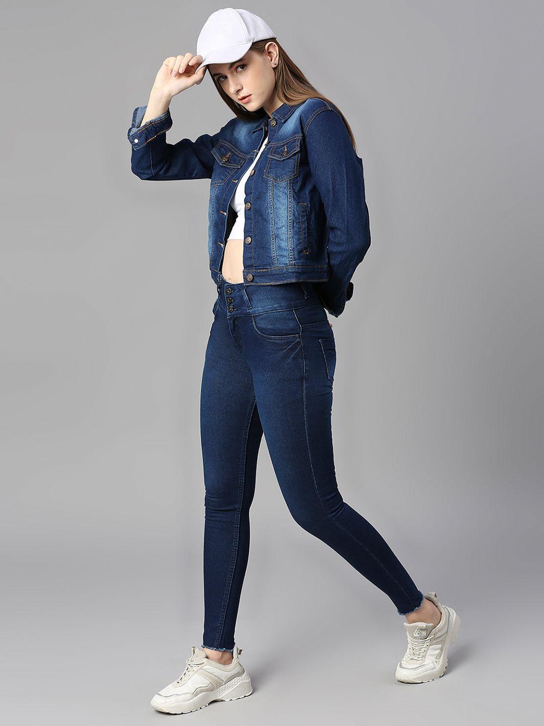 high-star-women-navy-blue-washed-crop-denim-jacket