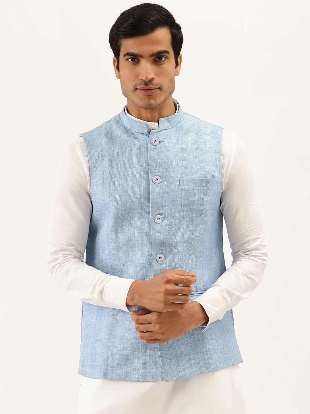 manyavar-men-blue-textured-nehru-jacket
