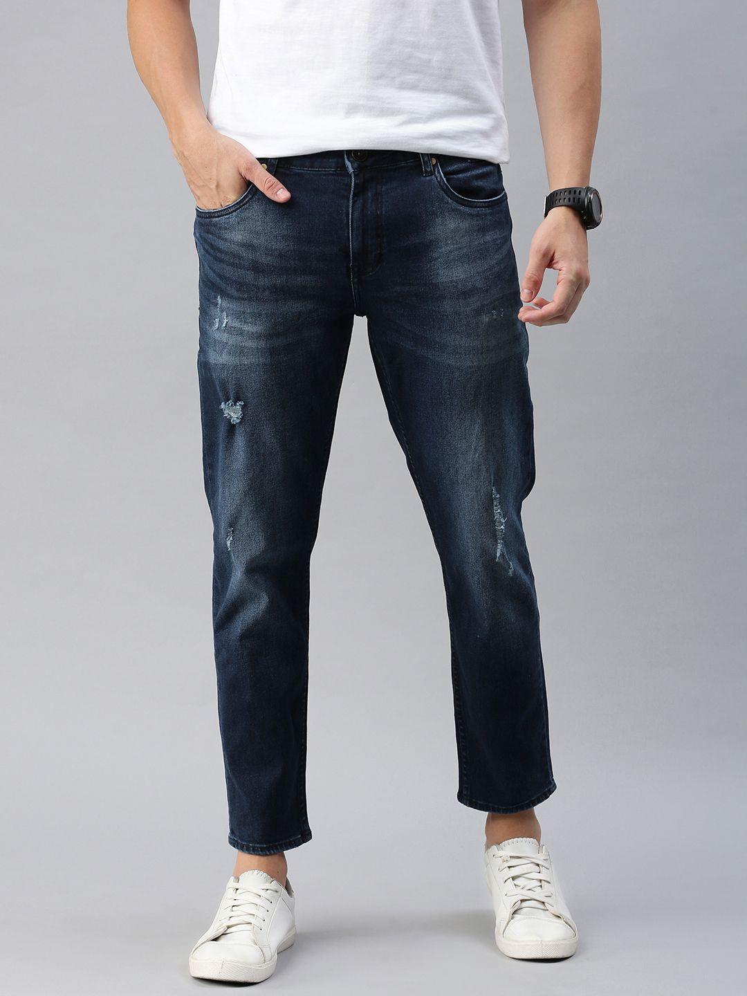 mast-&-harbour-men-blue-carrot-regular-fit-mid-rise-mildly-distressed-stretchable-jeans