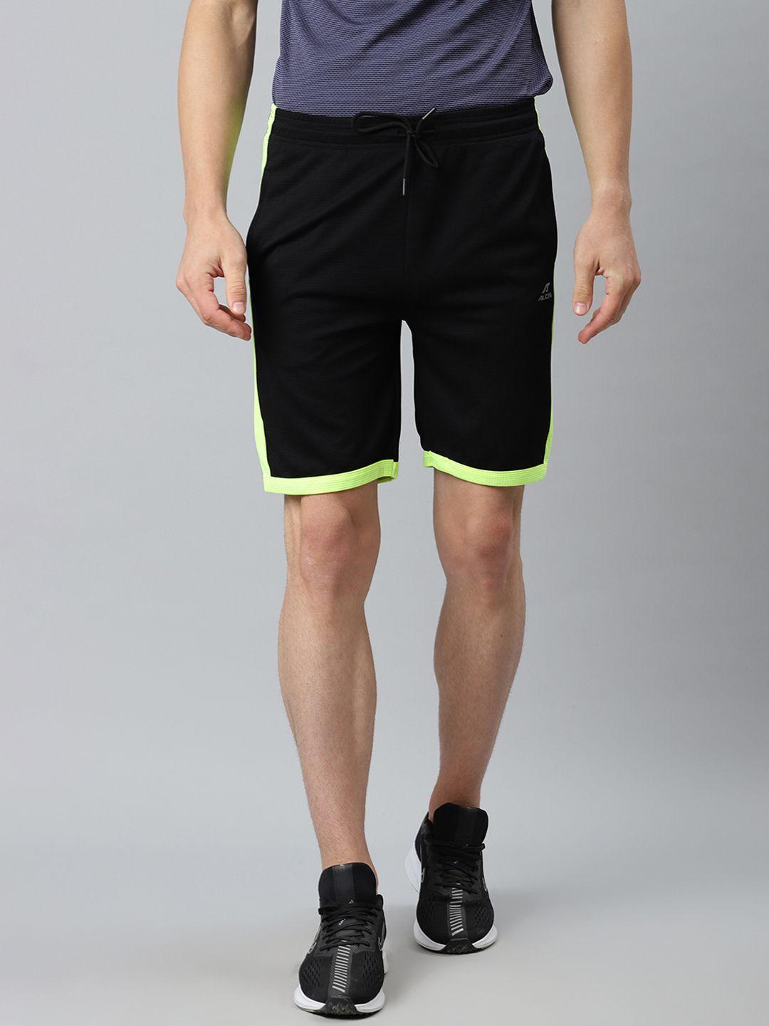 alcis-men-black-solid-slim-fit-mid-rise-sports-shorts