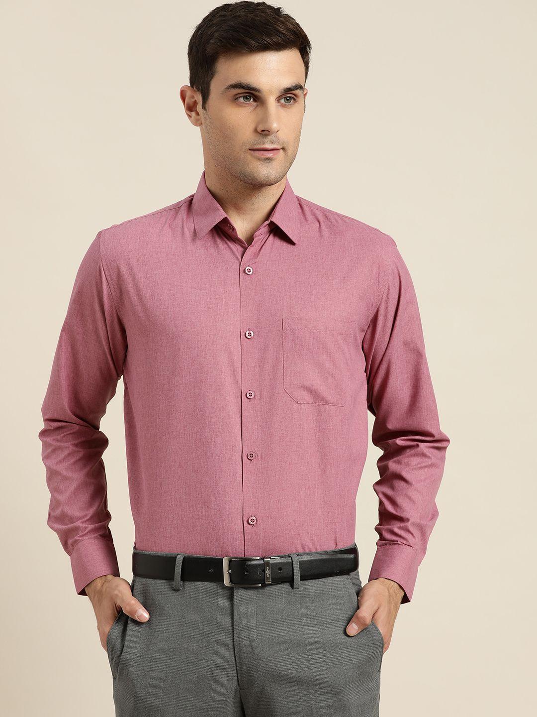 sojanya-men-purple-classic-regular-fit-solid-formal-shirt